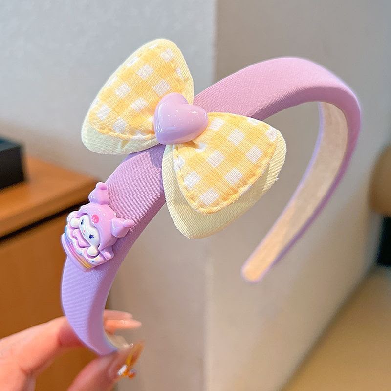 Girls Cute Padded Charm Headband – Fabric Wrapped Hair Band with Stars, Hearts, Butterfly, Flower & Cartoon Decorations | Colourful Kids Hair Accessory for Parties, Birthdays & Everyday Styling